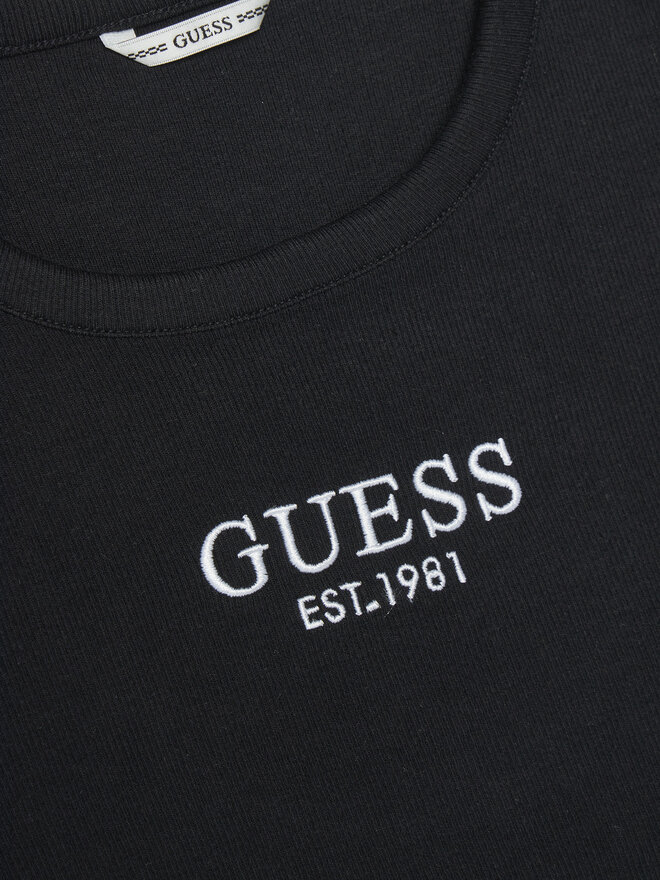 Guess Guess Τοπ J4YI16 KBZP4 Μαύρο Regular Fit