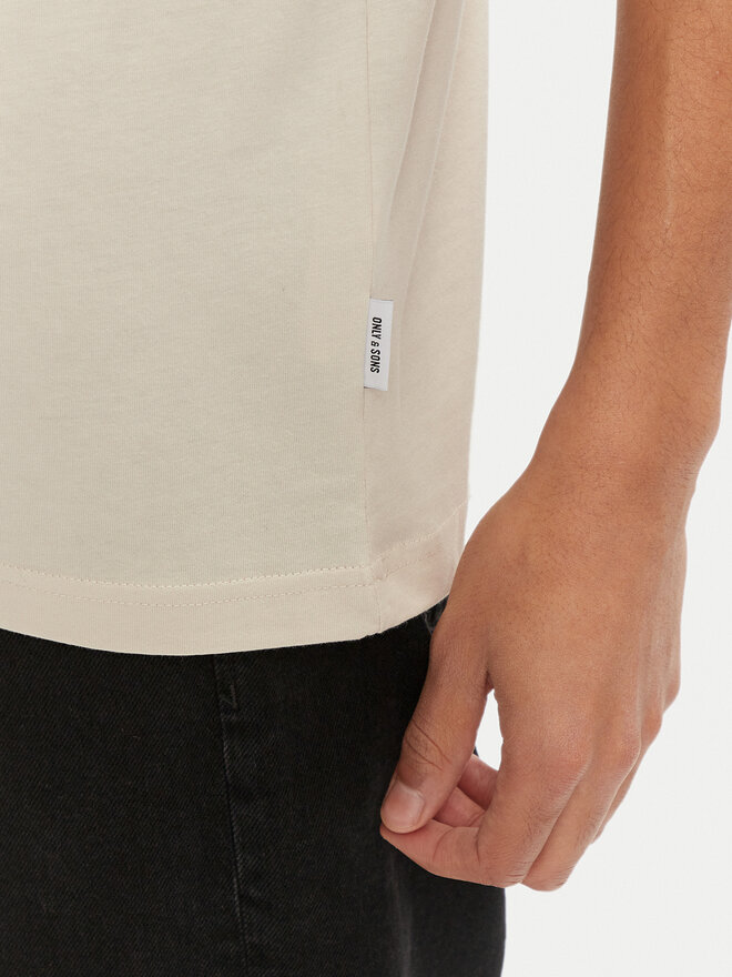 Only & Sons Only & Sons Camiseta Bowen 22032071 Beis Relaxed Fit
