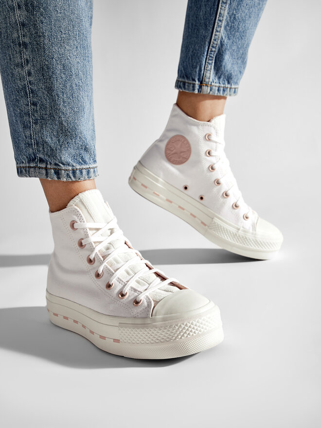 Scarpe da ginnastica Converse Ctas Lift Hi 572709C Bianco | escarpe.it