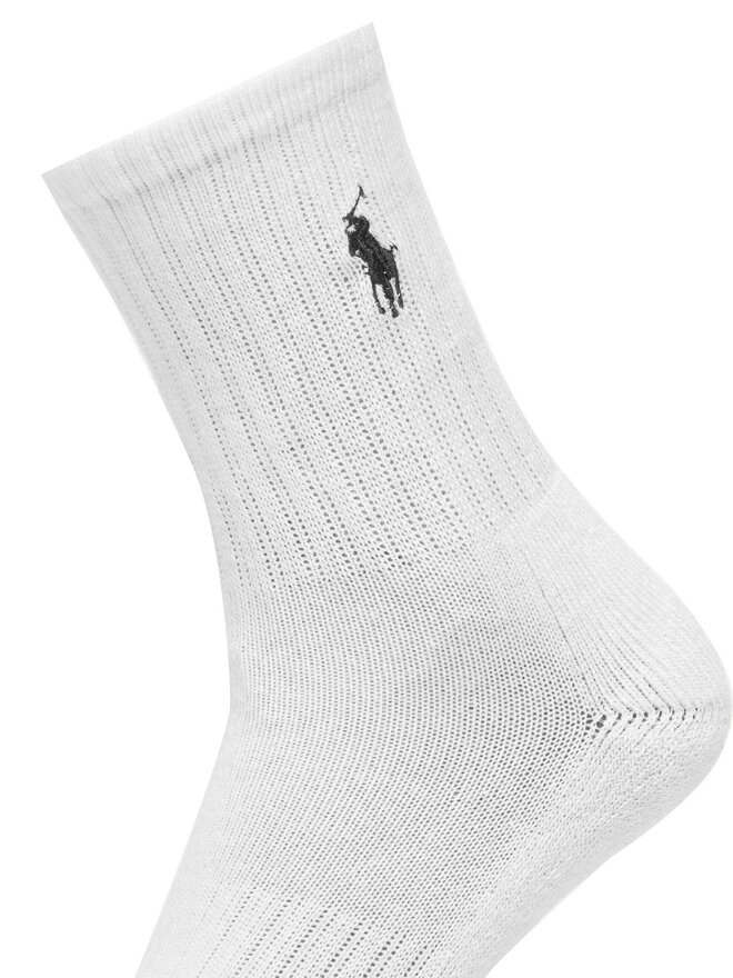 Polo Ralph Lauren Zestaw 6 par wysokich skarpet dziecięcych Polo Ralph Lauren 444974056001 Biały