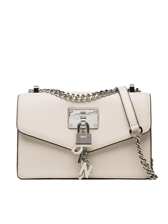 Handtasche DKNY Elissa Sm Shldr Flp R923HC81 WeiB eschuhe