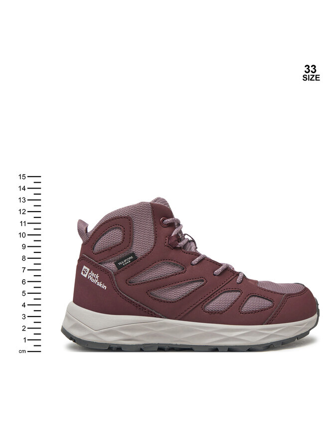 Jack Wolfskin Trekkingi Jack Wolfskin Woodland 2 Texapore Mid K 4059831 Fioletowy