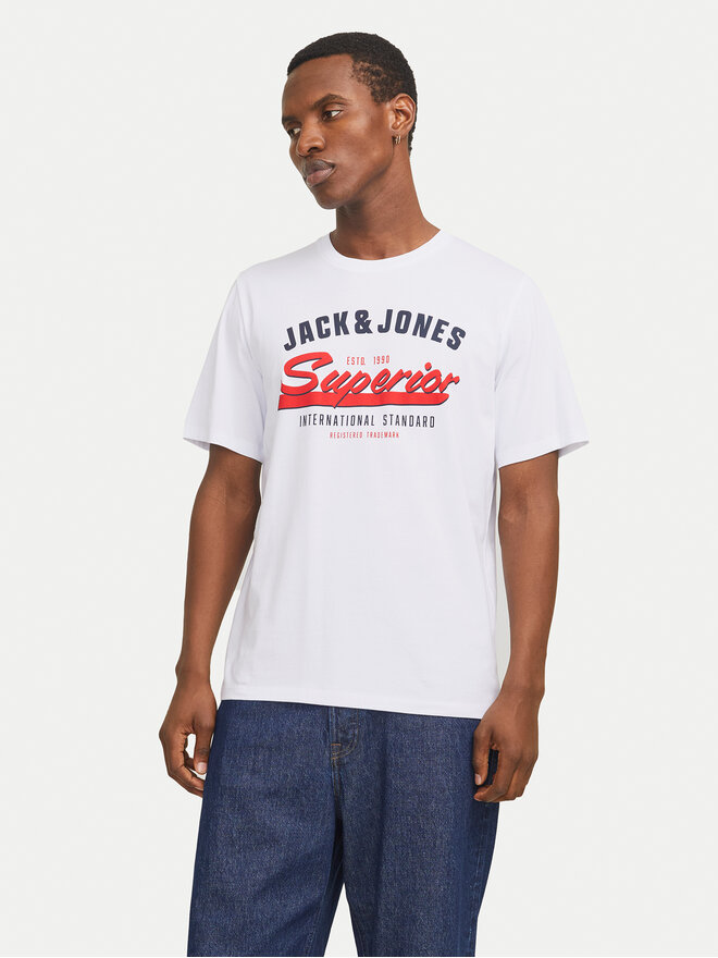 Jack&Jones Jack&Jones Marškinėliai Logo 12268267 Balta Standard Fit