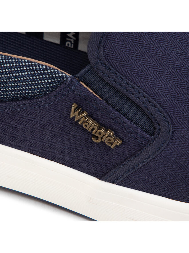 Wrangler Sneakers aus Stoff Wrangler Monument Slip On WM01002A Dunkelblau