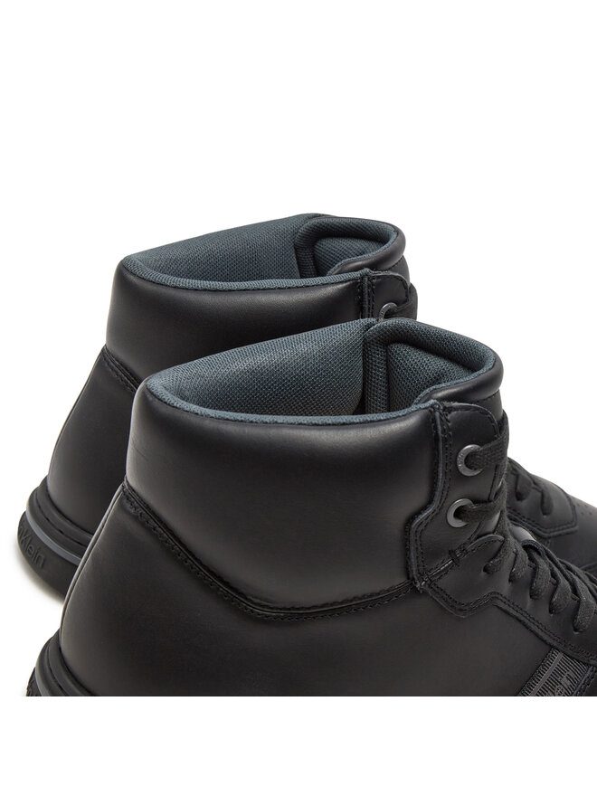 Calvin Klein Sneakers Calvin Klein High Top Lace Up Logo HM0HM01492 Nero