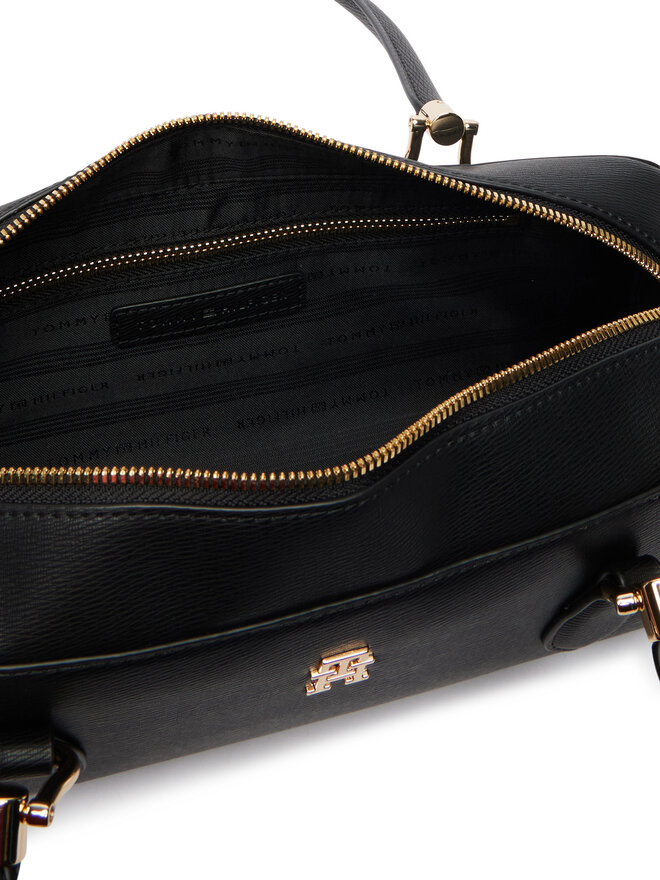 Tommy Hilfiger Handtasche Tommy Hilfiger Th Grace Shoulder Bag AW0AW18748 Schwarz