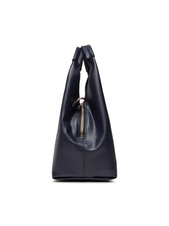 Tommy Hilfiger Handtasche Tommy Hilfiger Th Plush Small Satchel AW0AW14185 Dunkelblau