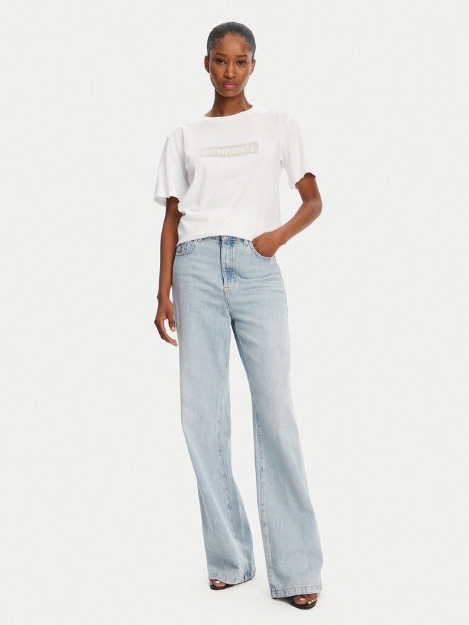 Patrizia Pepe Patrizia Pepe Camiseta 2M4422/J274-W146 Blanco Regular Fit