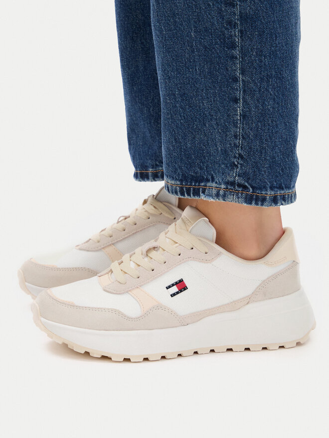 Tommy Jeans Sneakers Tommy Jeans Modern Runner Mix EN0EN03100 Weiß