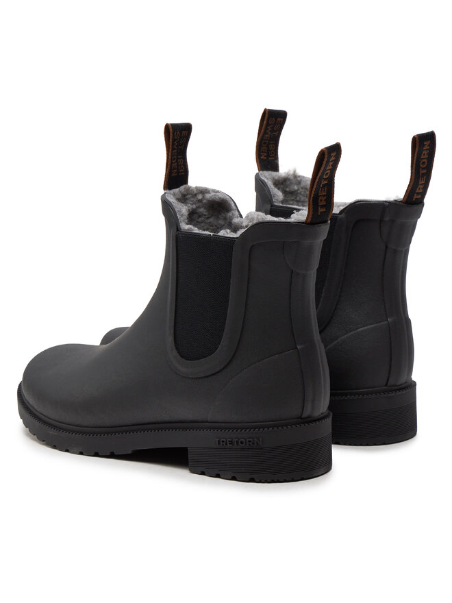 Tretorn Гумени ботуши Tretorn Chelsea Classic Winter 47338010 Черен