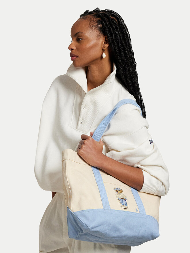 Polo Ralph Lauren Torebka Polo Ralph Lauren 428967715001 Écru