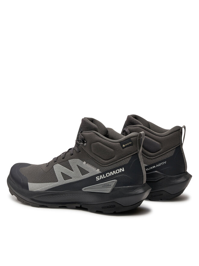 Salomon Trekkingschuhe Salomon Elixir Activ Mid Gore-Tex L47456800 Grau