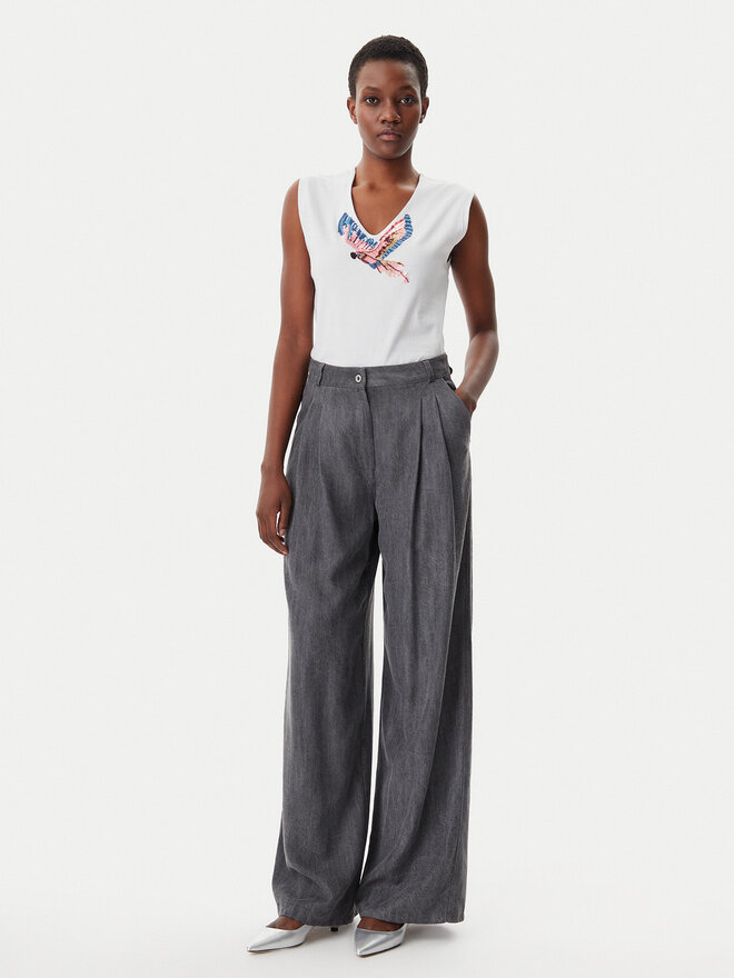 Lola Casademunt by Maite Lola Casademunt by Maite Marškinėliai MS2515019 Balta Regular Fit