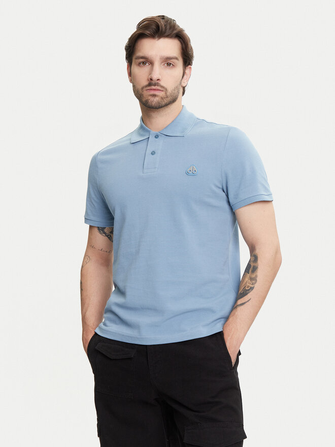 Moose Knuckles Moose Knuckles Поло Everett M34MT712 Голубий Slim Fit