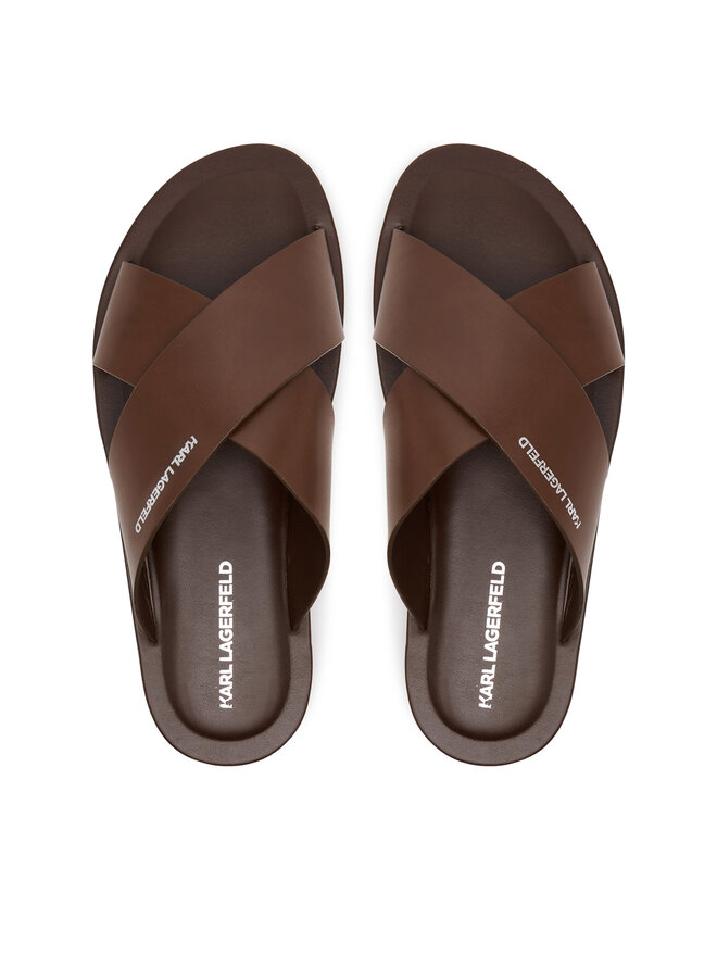 KARL LAGERFELD Natikači KARL LAGERFELD Kastor III KL70214 Rjava