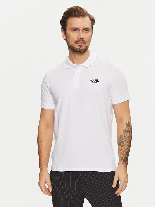 KARL LAGERFELD KARL LAGERFELD Polo 745088 551235 Blanco Regular Fit