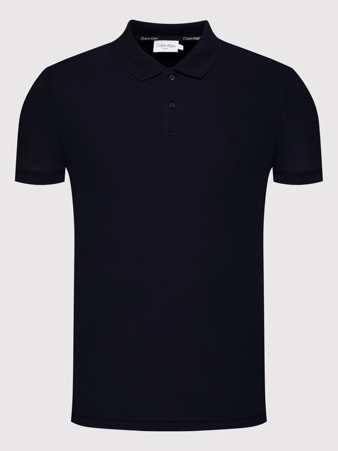 Calvin Klein Calvin Klein Poloshirt Refined Pique Chest K10K102964 Dunkelblau Regular Fit