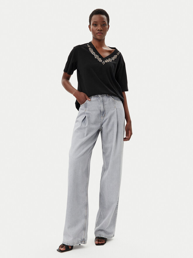 Liu Jo Liu Jo Camiseta WA5146 JS923 Negro Regular Fit