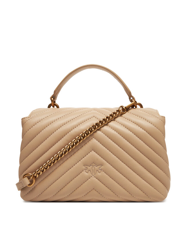 PINKO Kabelka PINKO Love Lady Puff Mini Cl AI PE 25 PLTT 100044 A0GK Béžová