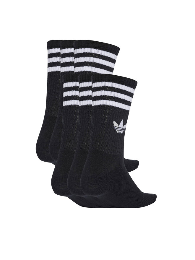 adidas 6er-Set hohe Unisex-Socken adidas 3-Stripes JV7411 Schwarz