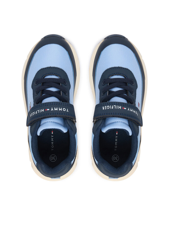 Tommy Hilfiger Sneakers Tommy Hilfiger Low Cut Lace-Up/Velcro Sneaker T1X9-35260-1844 S Blau