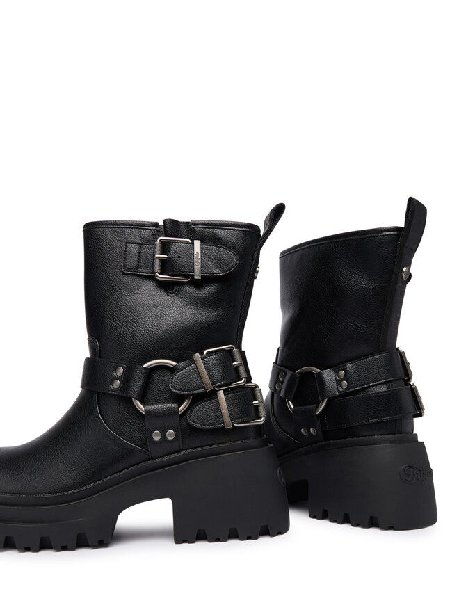 Buffalo Stiefeletten Buffalo Bravr Biker Lo 1220067 Schwarz
