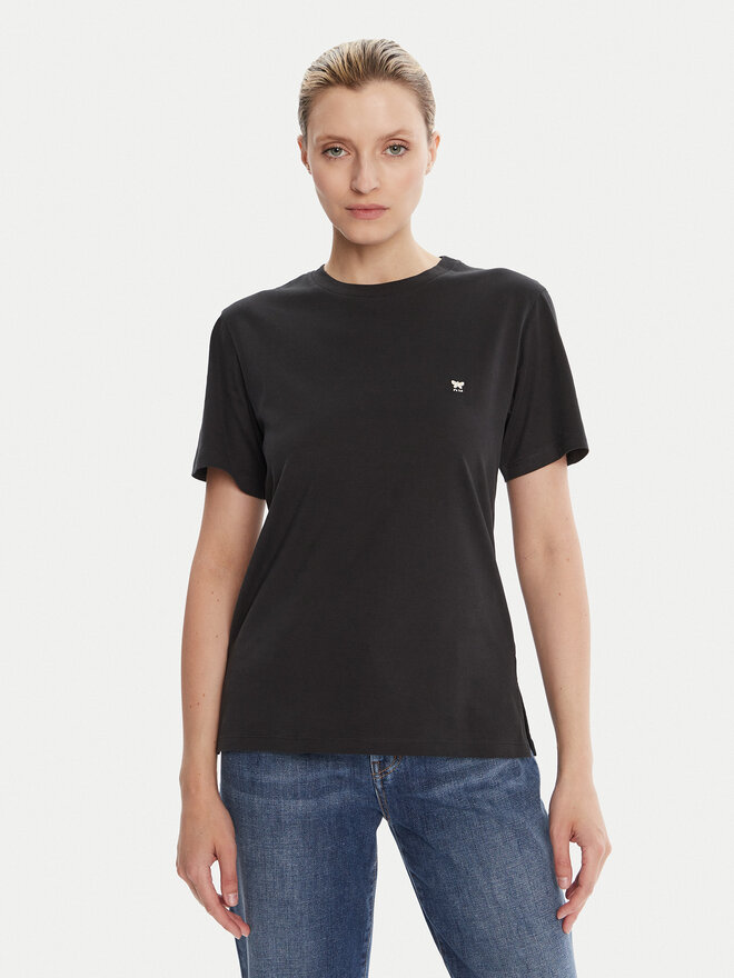 Weekend Max Mara Weekend Max Mara Camiseta Venaco 2525976021 Negro Regular Fit