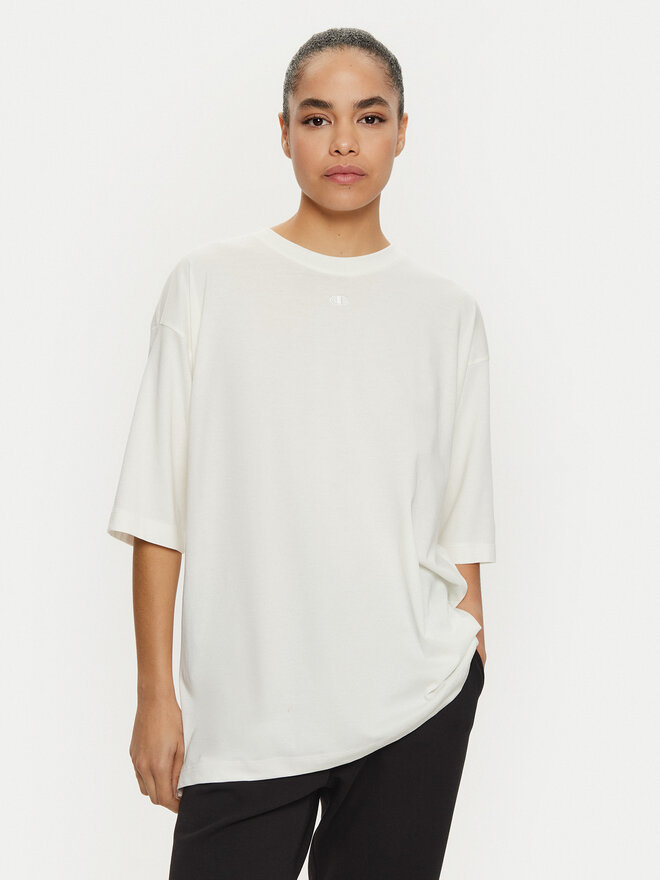 Champion Champion Póló 117537 Ekru Loose Fit
