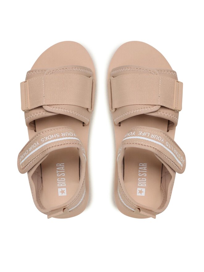 Big Star Shoes Sandały Big Star Shoes LL274787 Beżowy