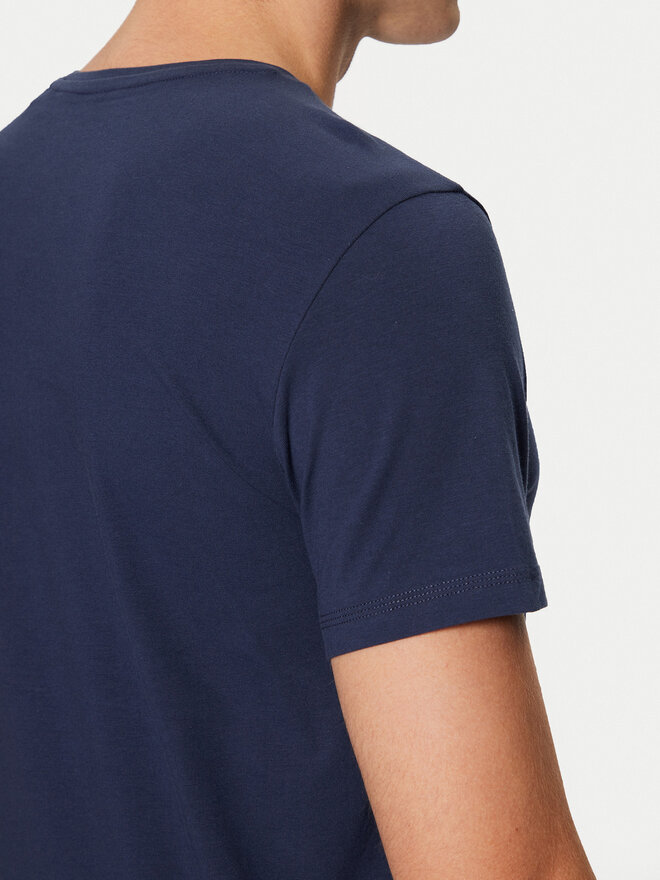 Guess Guess Póló Caleb U97M00 KCD31 Sötétkék Slim Fit