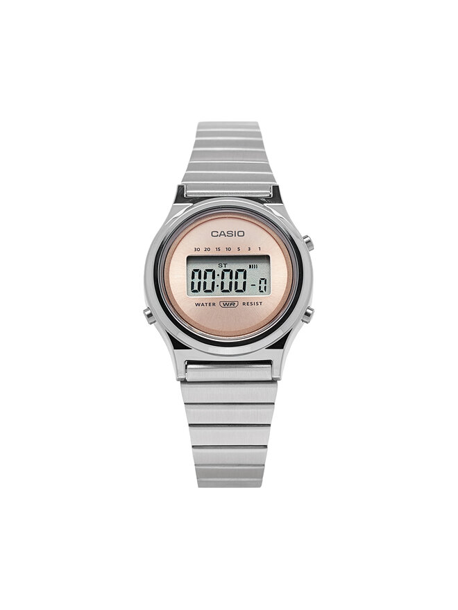Casio Zegarek Casio LA700WE-4AEF Srebrny