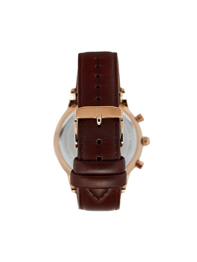 Daniel Wellington Zegarek Daniel Wellington Iconic Chronograph St Mawes Arctic DW00100639 Brązowy