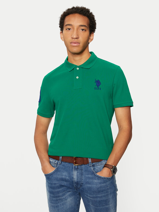 U.S. Polo Assn. U.S. Polo Assn. Pólóing MUP3313 Zöld Regular Fit