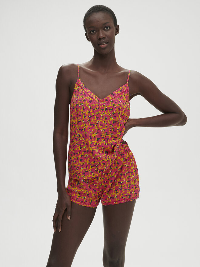 Simone Pérèle Simone Pérèle Rövid pizsama nadrág Songe 18S640 Rózsaszín Comfort Fit