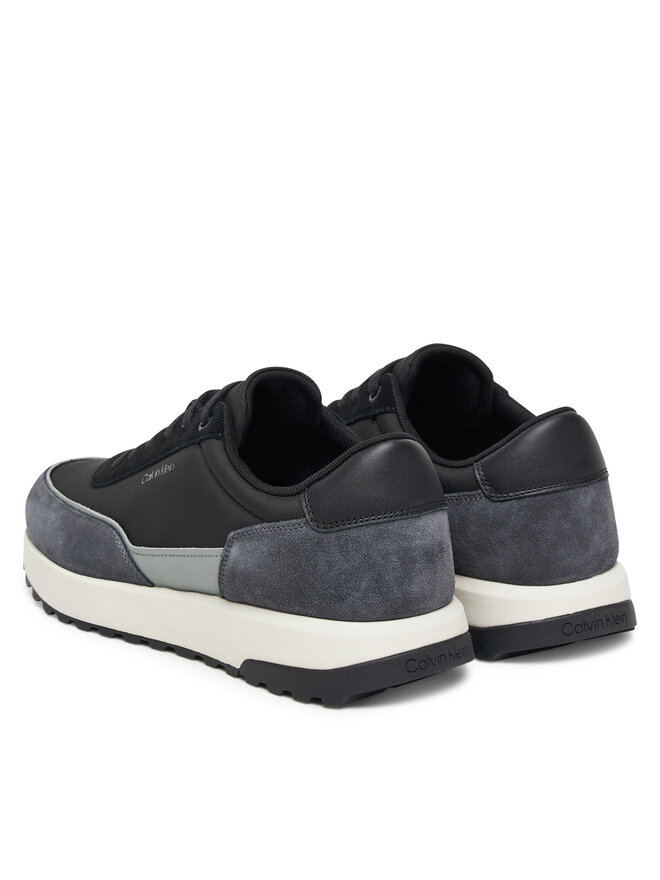 Calvin Klein Снікерcи Calvin Klein Low Top Lace Up Repreve Mix HM0HM01714 Чорний