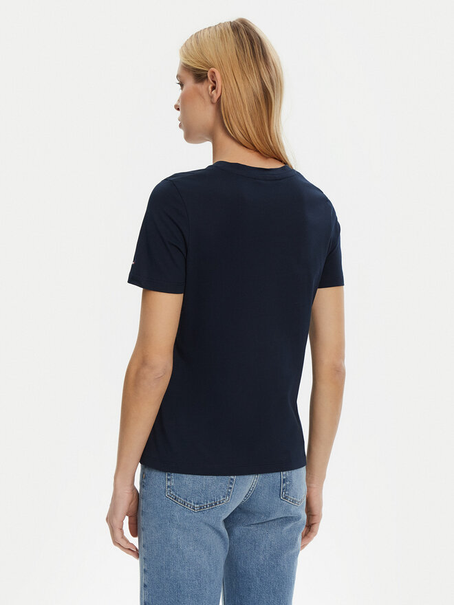 Tommy Hilfiger Tommy Hilfiger Póló WW0WW45428 Sötétkék Regular Fit