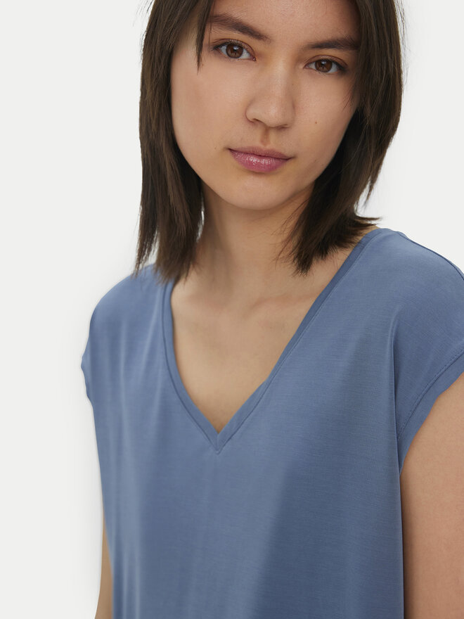 Vero Moda Vero Moda Marškinėliai Filli 10247666 Mėlyna Regular Fit