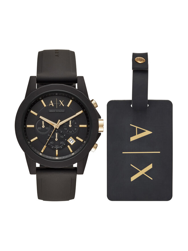 Armani Exchange Zegarek Armani Exchange Outerbanks AX7105 Czarny