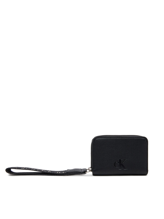 Calvin Klein Jeans Kleine Damen Geldbörse Calvin Klein Jeans Ultralight Md Zip W/ Wristlet LV04K1024G Schwarz