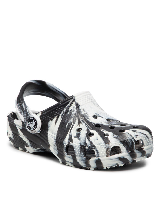 Crocs Pantoletten Crocs Classic Marbled Clog 207464 Schwarz