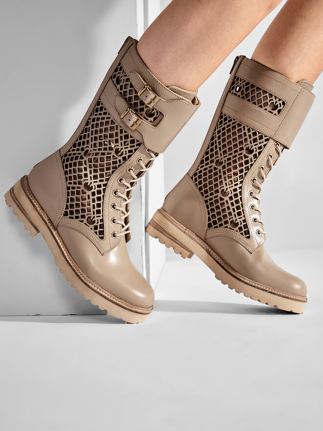 PINKO Botines PINKO Noemi Stivale PE 22 BLKS1 1H212D Y87W Beis