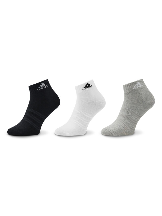 adidas Skarpety Niskie Unisex adidas Thin and Light Ankle Socks 3 Pairs IC1283 Szary