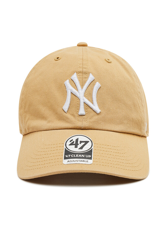47 Brand Шапка с козирка 47 Brand New York Yankees Clean Up B-RGW17GWS-LT Кафяв