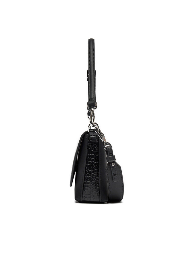 Calvin Klein Handtasche Calvin Klein Ck Must Shoulder Bag_Croco K60K612111 Schwarz