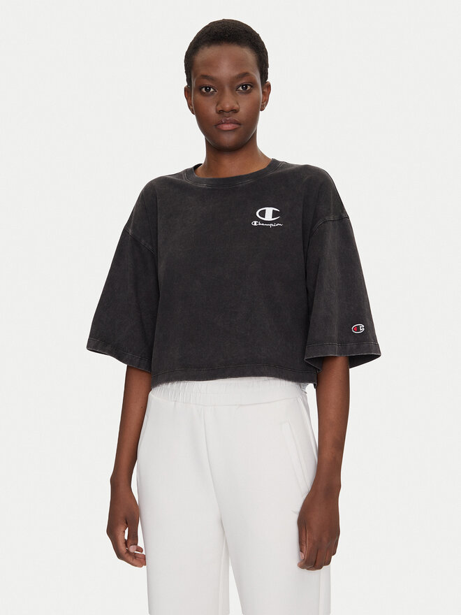 Champion Champion Marškinėliai 118023 Juoda Relaxed Fit