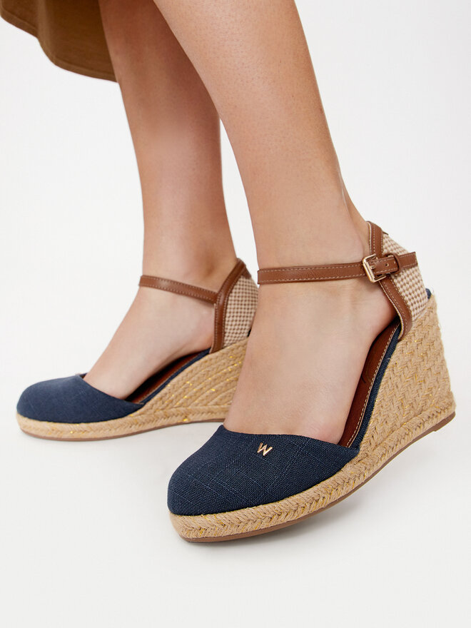 Wrangler Espadryle Wrangler Brava Women Wedge 20241056 Granatowy