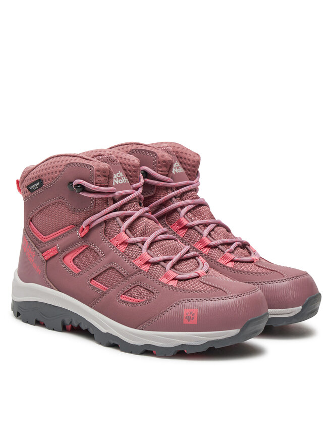 Jack Wolfskin Trekkingi Jack Wolfskin VOJO TEXAPORE MID 4042181-2197 S Różowy