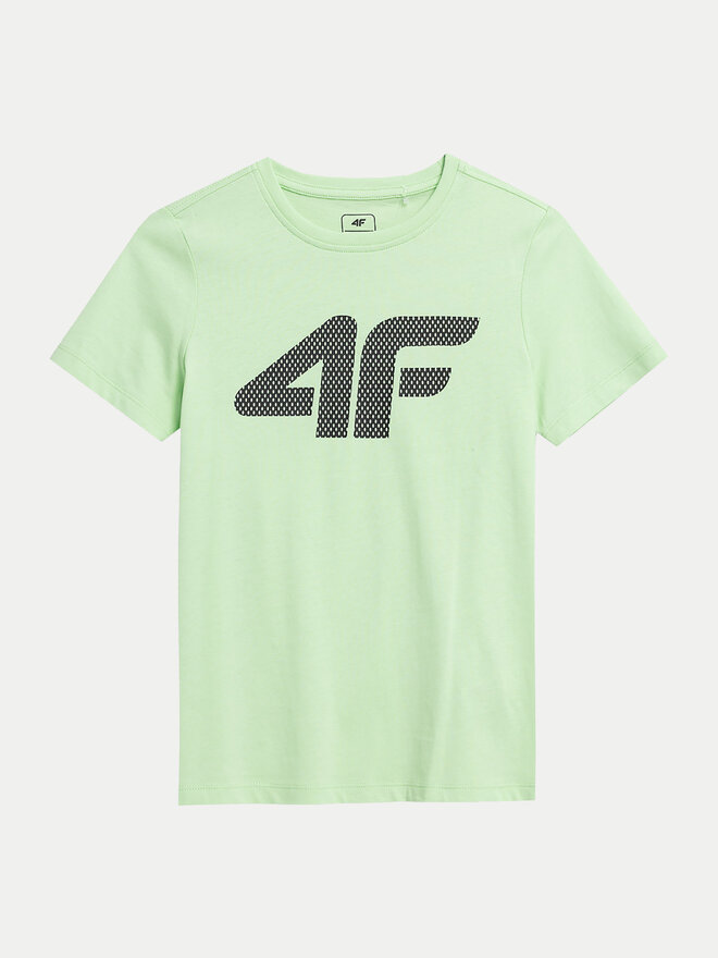4F 4F Marškinėliai 4FJWSS24TTSHM1115 Žalia Regular Fit