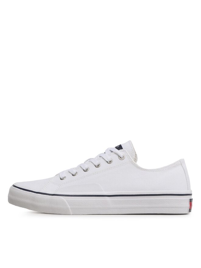 Tommy Jeans Tenisky Tommy Jeans Skate Canvas Ess EM0EM01175 Bílá