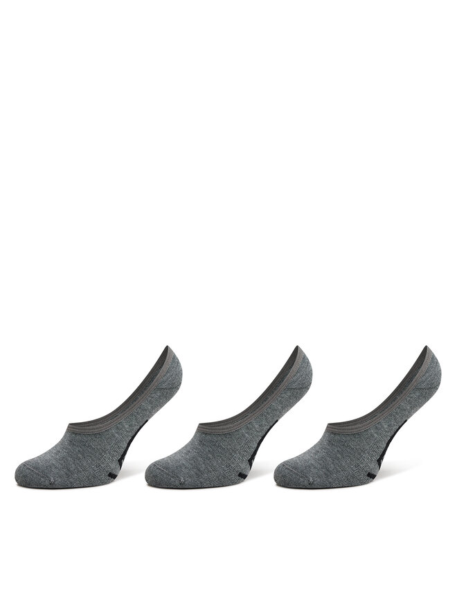 Vans 3 pari moških stopalk Vans Classic No Show VN000F10HTG1 Siva